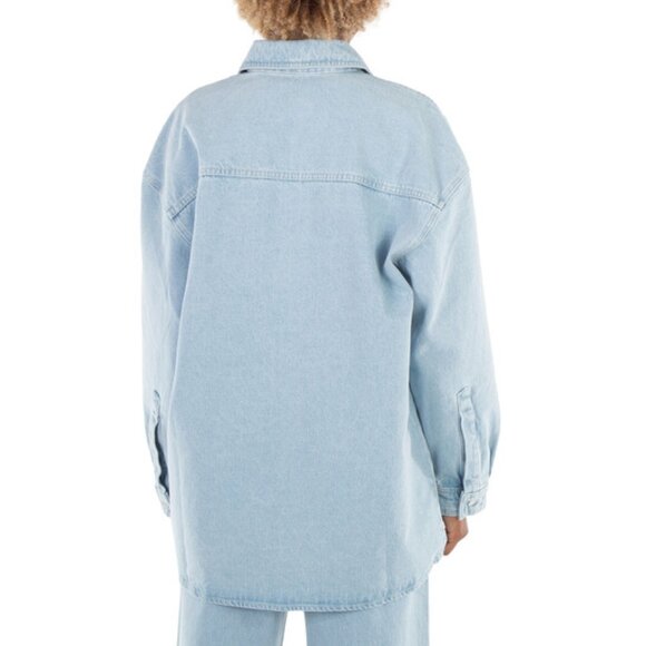 Nanushka  Beaux Denim Jacket/Shirt/Overshirt, Size Small - Picture 8 of 10